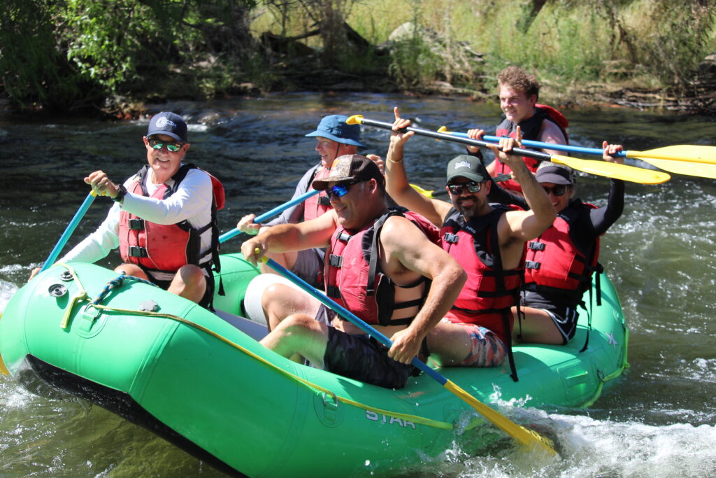white water rafting at rivers end
