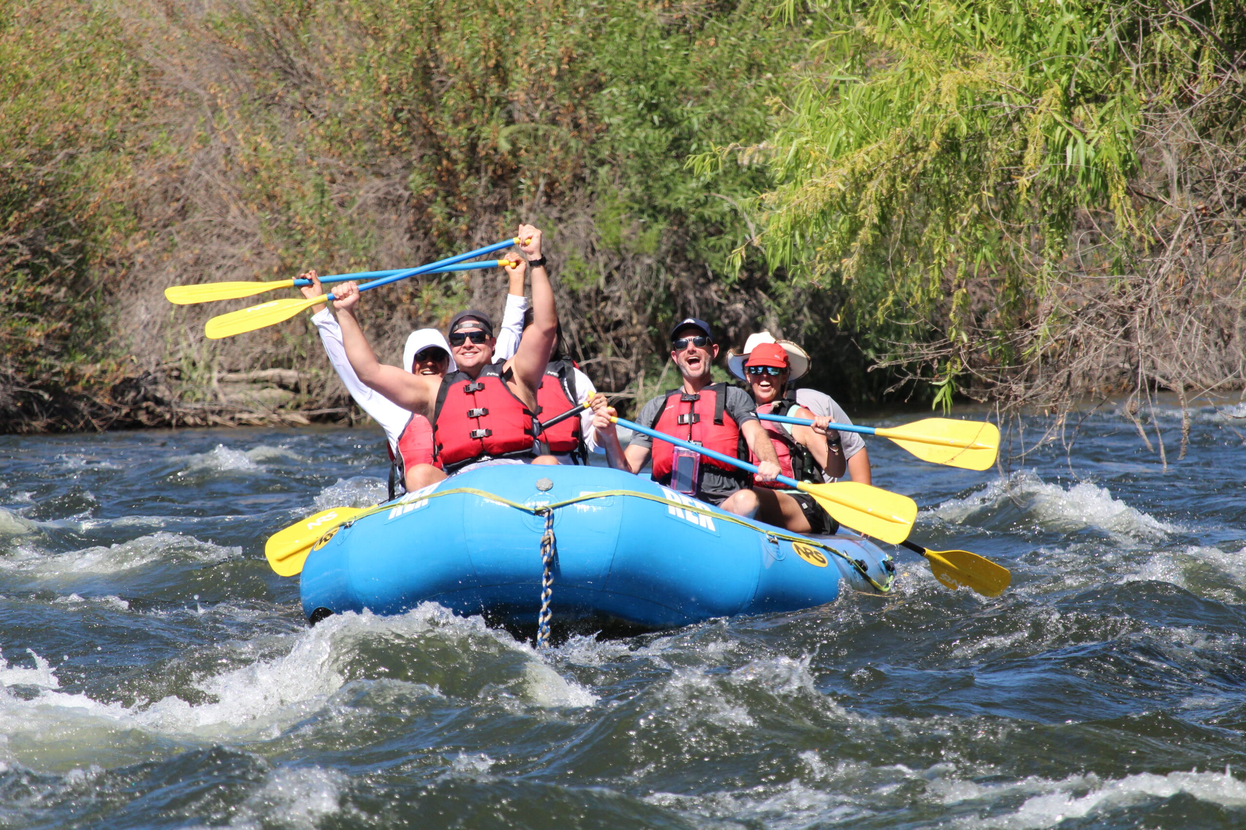 white water rafting at rivers end